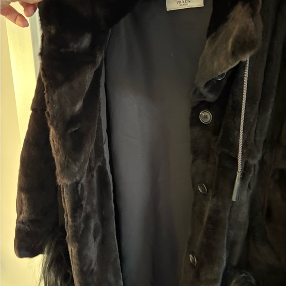 Prada Women's Black Fur Coat - Picture 4 of 10